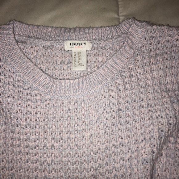 Light purple forever 21 knit sweater - Picture 2 of 3